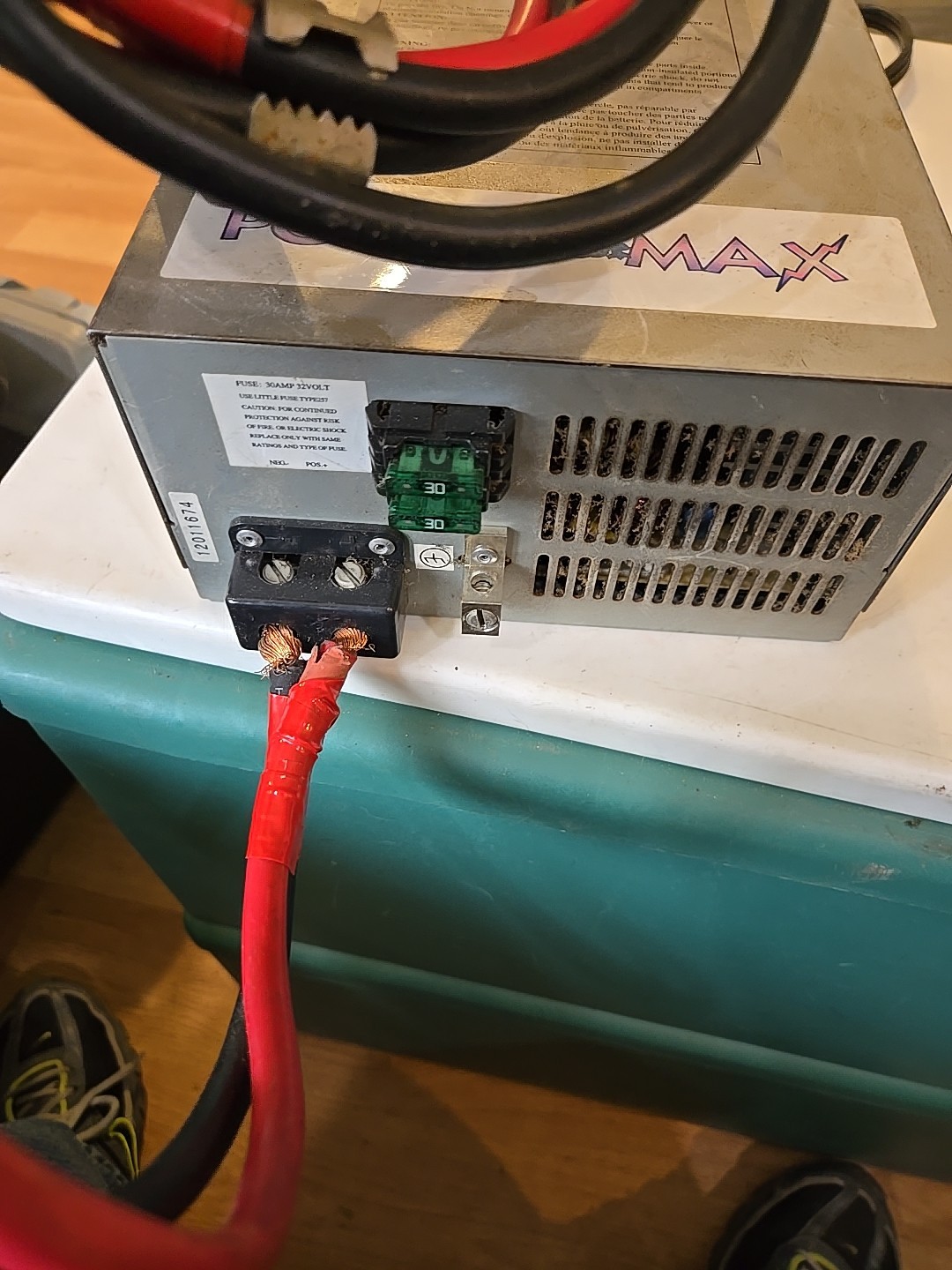 Power Max PM3-45 Power Converter Charger 105-130VAC In 45A 13.75 VDC Out (F)