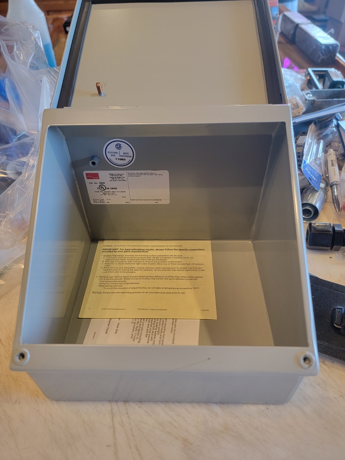 HOFFMAN NVENT C8C8 Mild Steel Type 12 Consolet Enclosure 8.00×8.00×7.09
