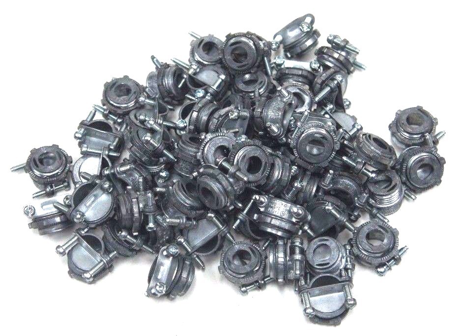 BOX OF 61 NEW HALEX 05703B COMNINATION CLAMP CONNECTORS 3/8″