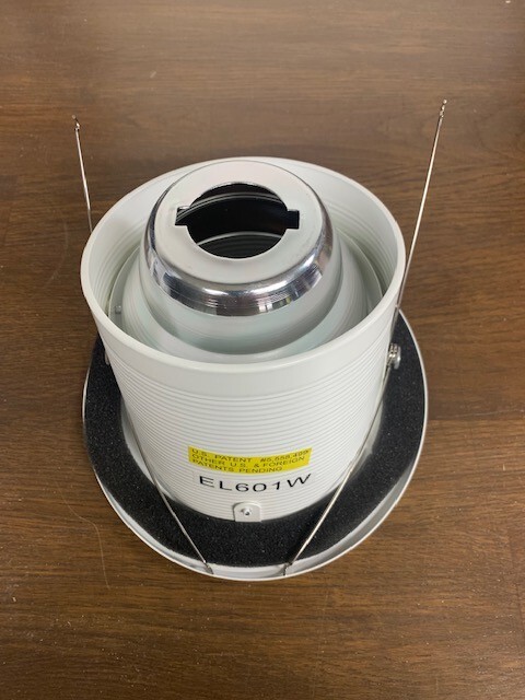 Elco Lighting EL601W 6″ Adjustable Sloped Baffle with Reflector Trim EL601