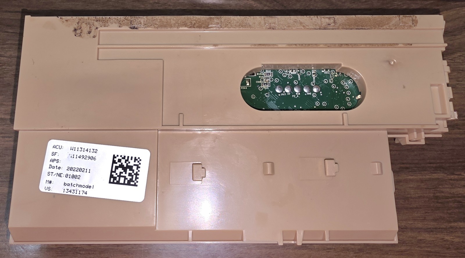 KitchenAid Whirlpool Dishwasher Control Board W11314132 Rev G ACU Assembly