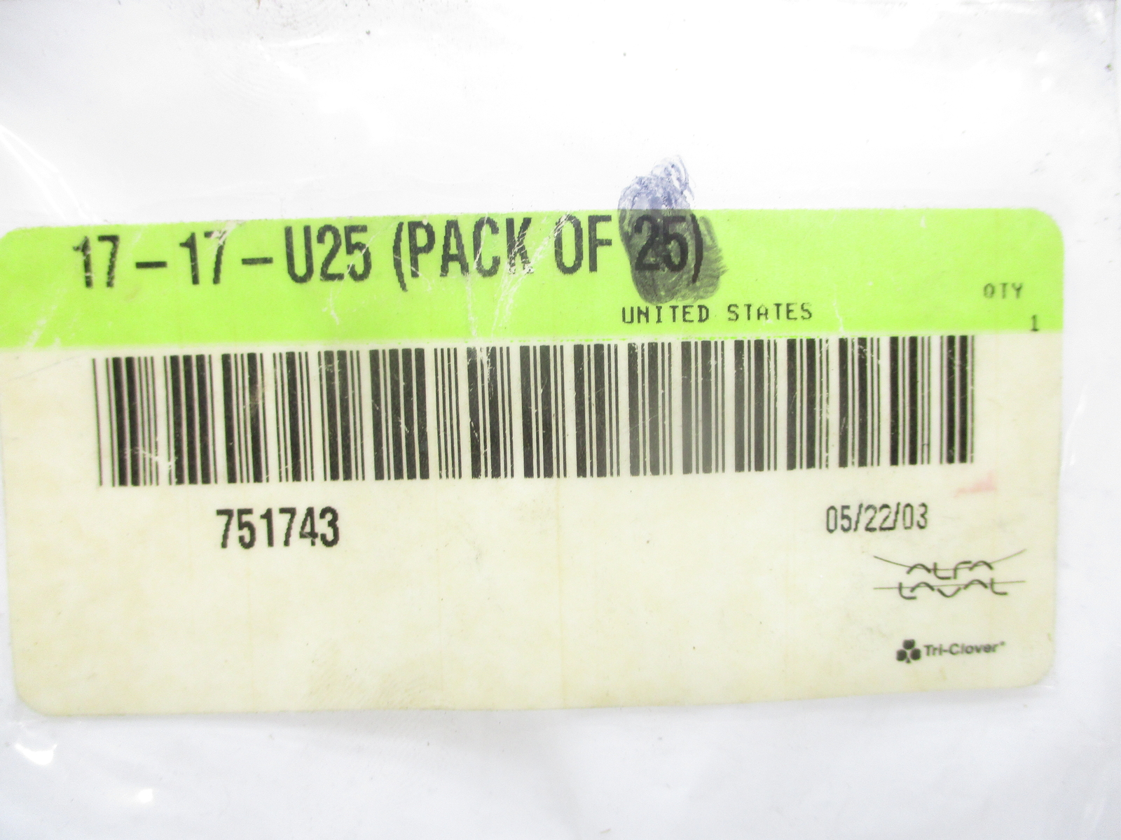 ALFA LAVAL 17-17-U25 O-RING LOT OF 39 NSNP