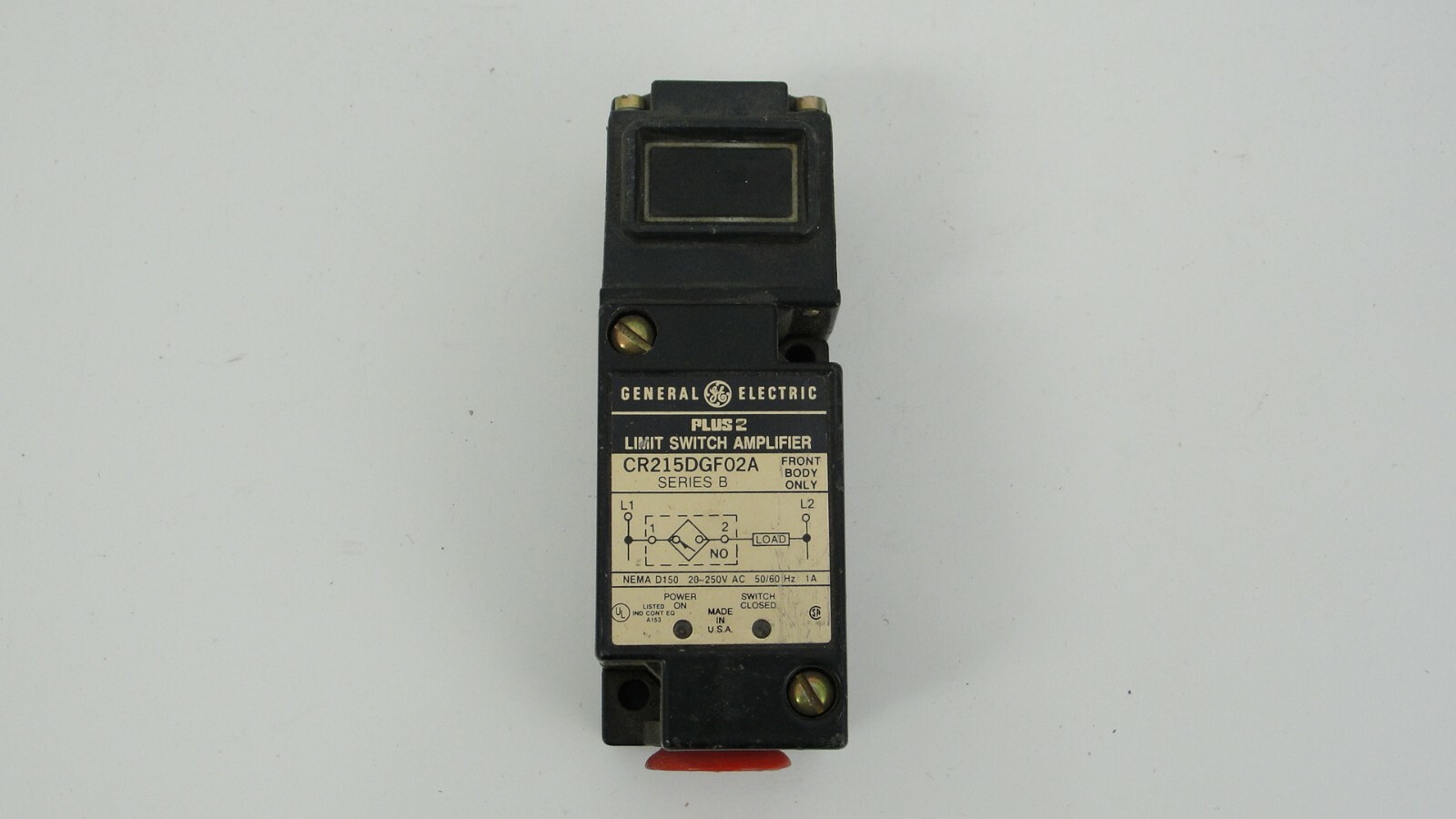 General Electric CR215DGF02A limit switch amplifier with CR215PEH1 sensing head