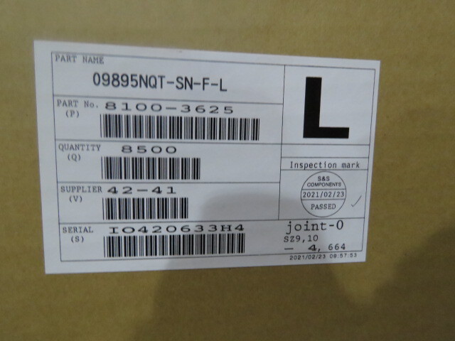 Sumitomo 8100-3625 Qty of 340 per Lot Sumitomo 8100-3625