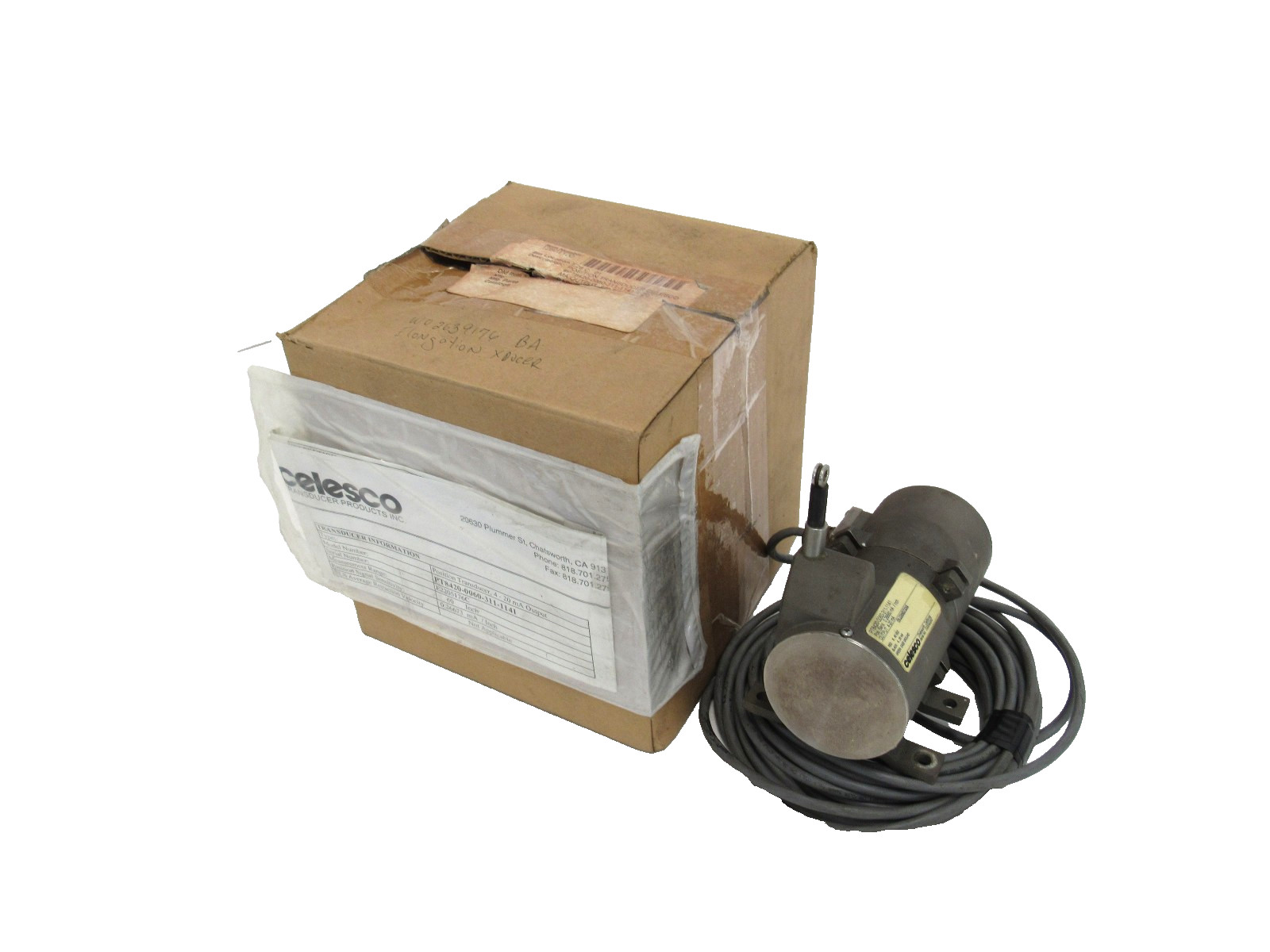 USED CELESCO PT8420-0060-311-1141 POSITION TRANSDUCER PT842000603111141