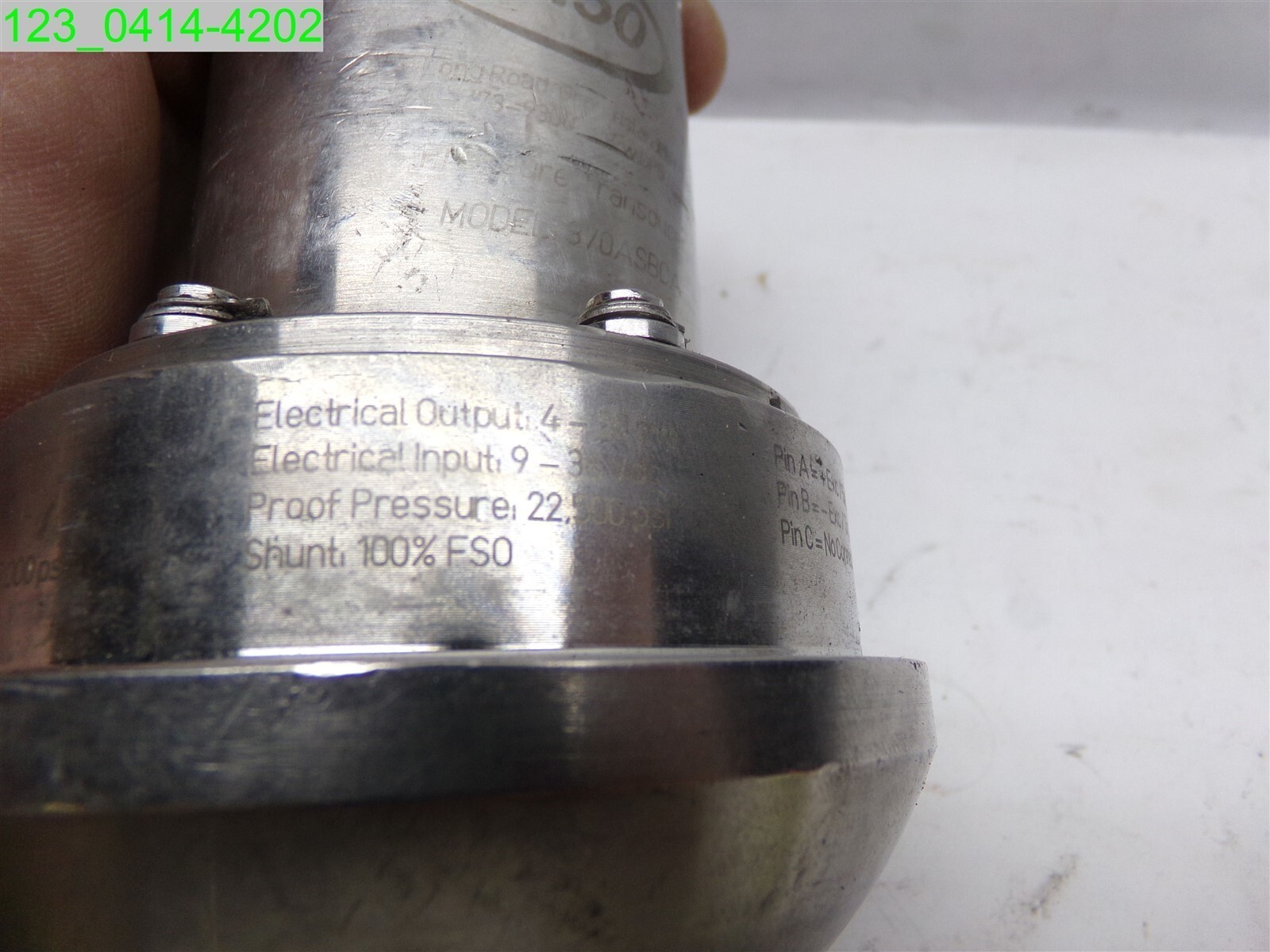 GP:50 Weco Hammer Union Pressure Transducer Transmitter Model # 370ASBCA