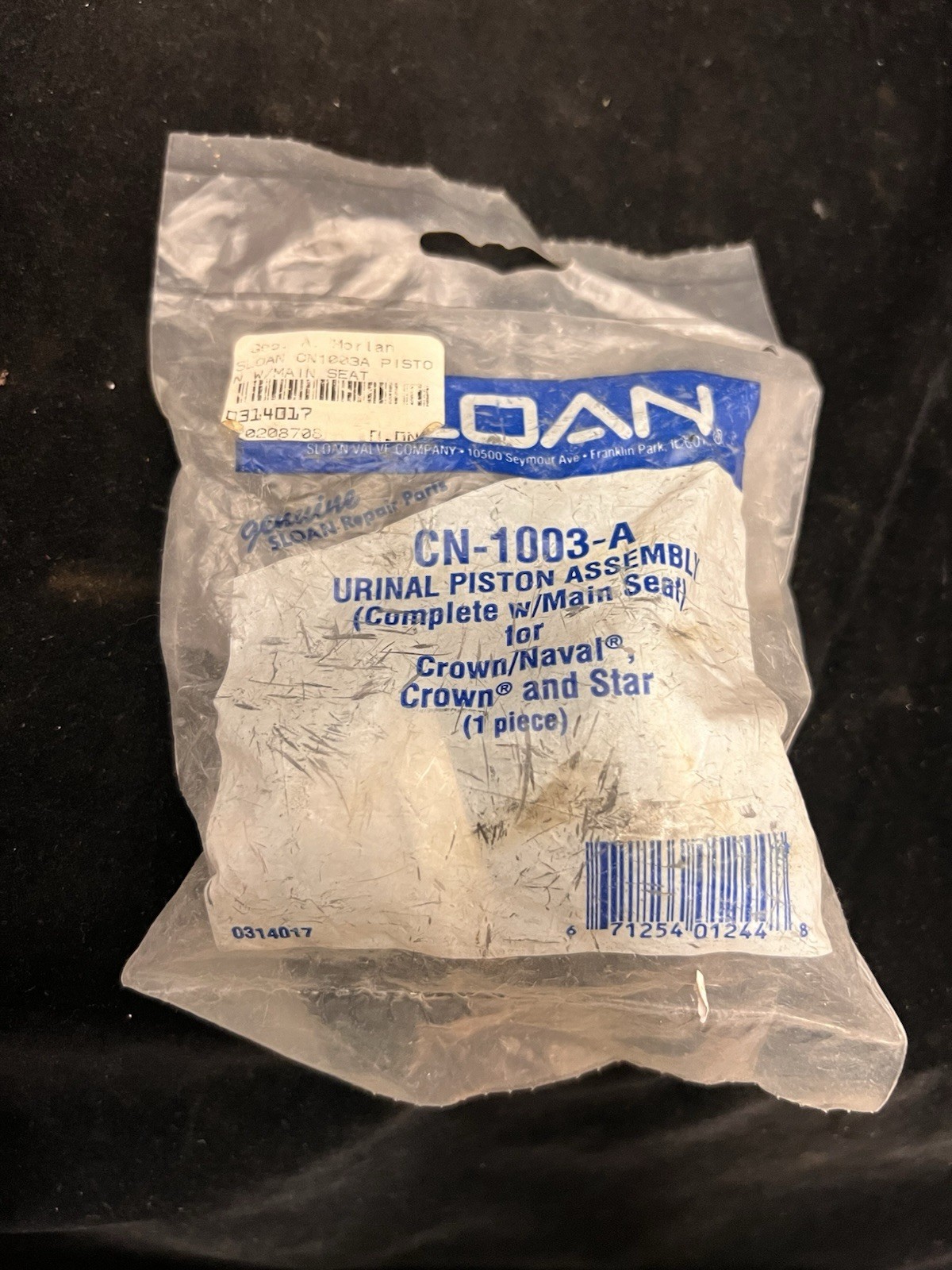 Sloan Valve Co CN-1003-A Urinal Piston Assembly FNFP