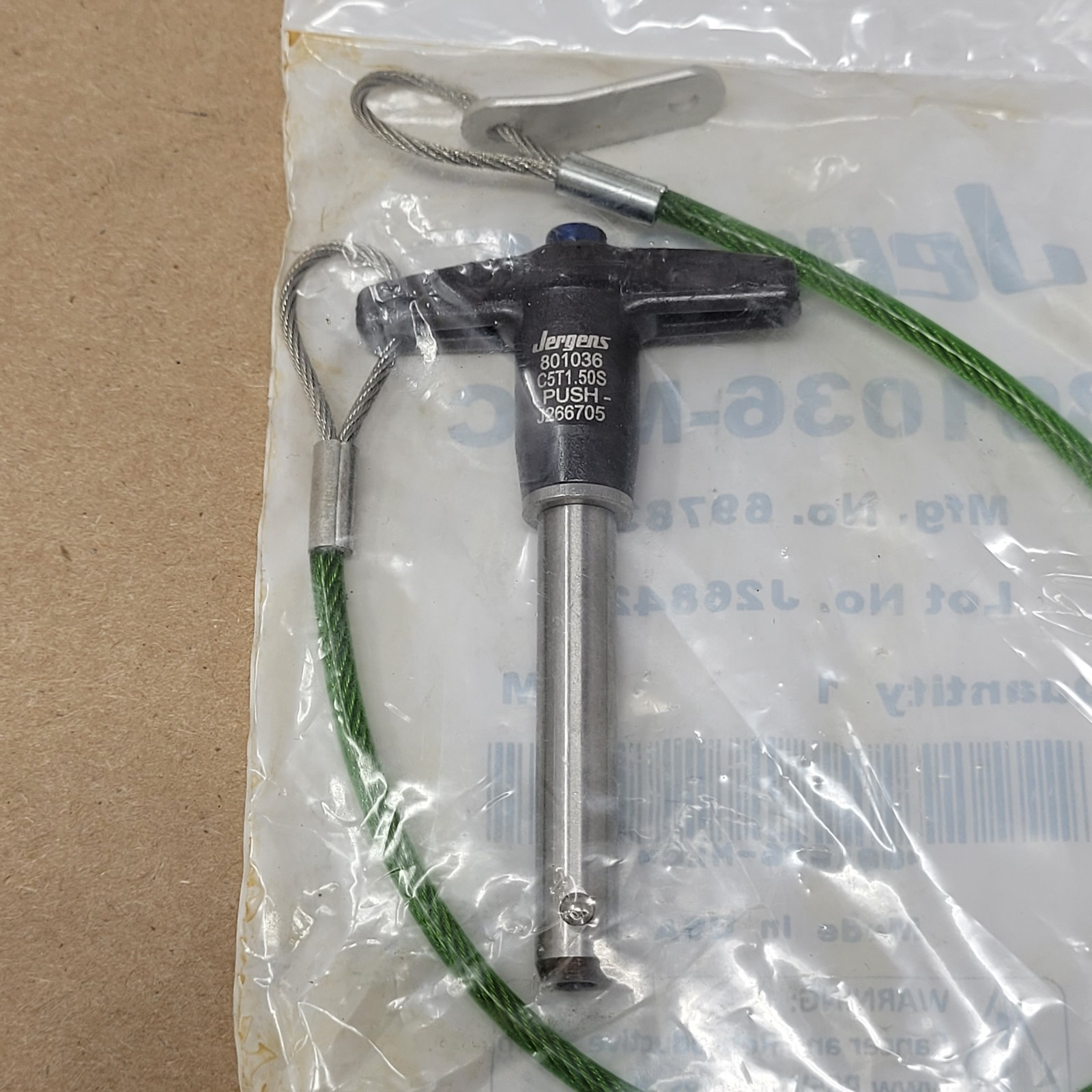 Jergens 801036-MLC T-Handle Quick Release Pin – NEW