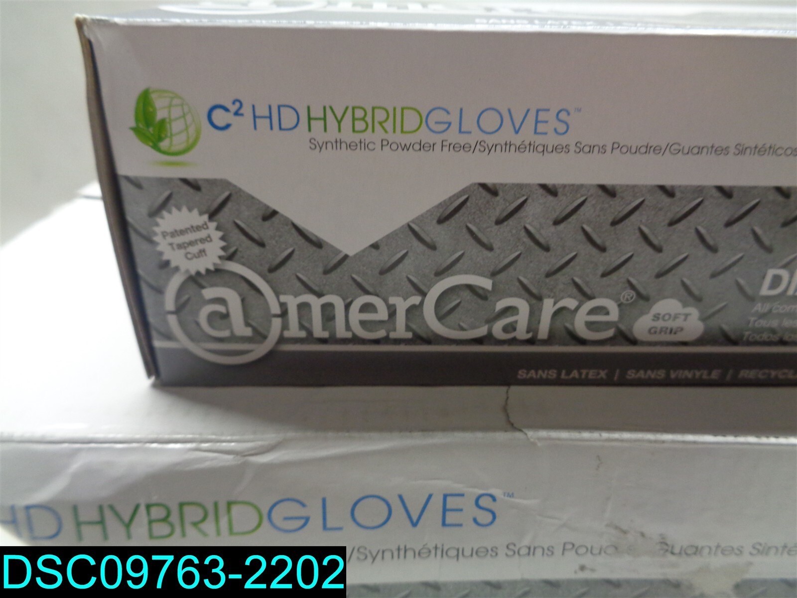 QTY=5 BOXES OF 200: XL AmerCare Powder-Free Hybrid C2 HD Hybrid Gloves