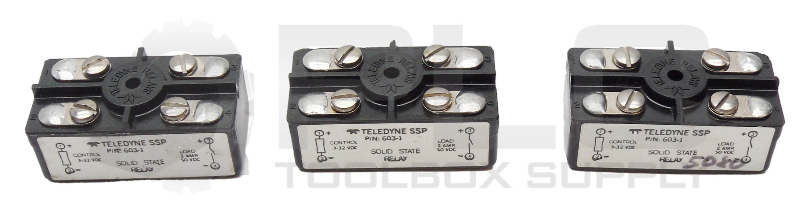 LOT OF 3 TELEDYNE 603-1 SOLID STATE RELAYS 3-32VDC 2A