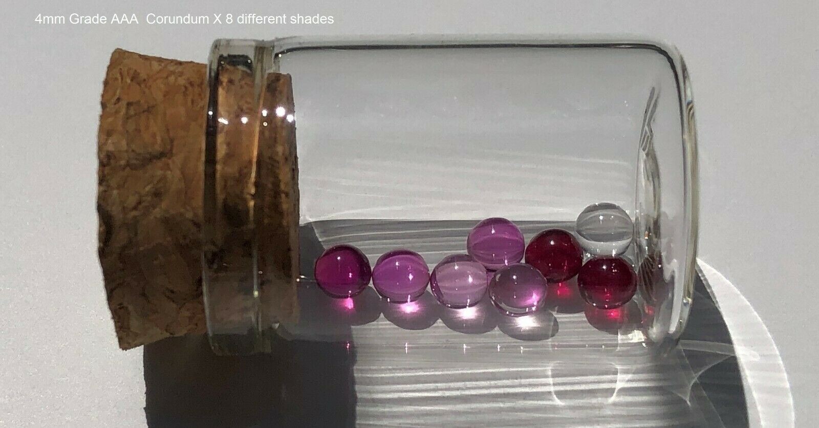 4mm Ruby Synthetic flame fusion ruby Spheres Orb No Hole Lab Created Gem Slurper