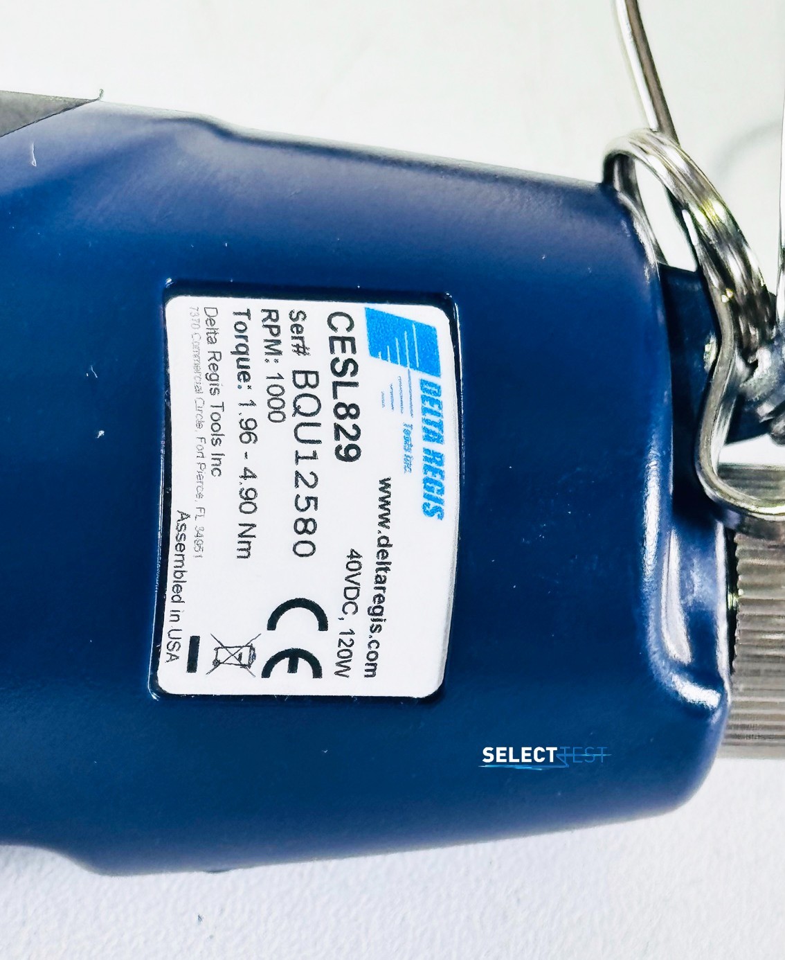 DELTA REGIS CESL829 / BECT940HL BRUSHLESS ELECTRIC TORQUE SCREWDRIVER (REF.: R)