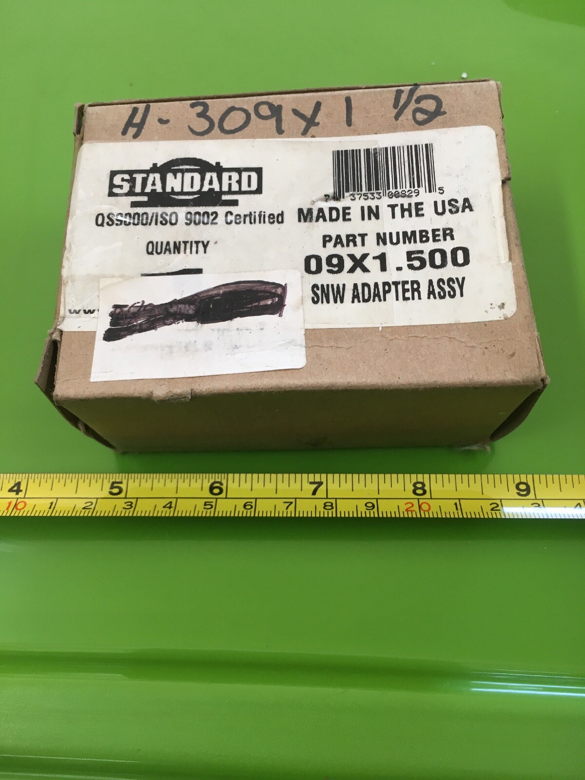 STANDARD 09X1.500 Locknut Adapter Sleeve – 1.5 in Bore Dia., Steel SNW