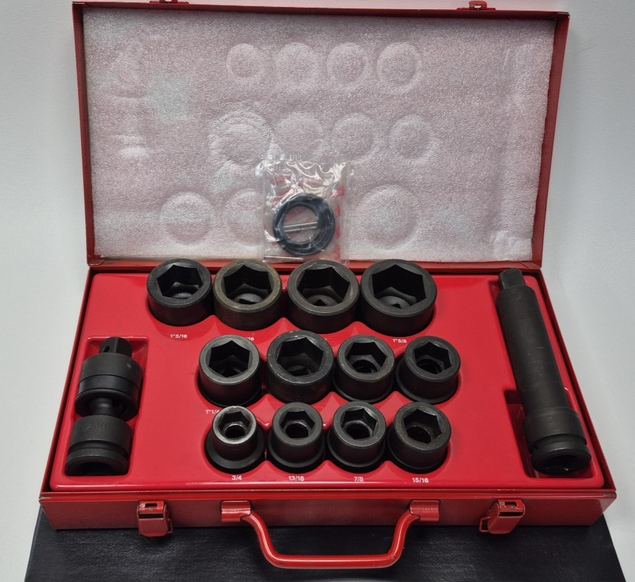 Facom 6-PT Impact Socket Set, 3/4″ – 1-5/8″, 3/4″Drive , NK.500U, Used