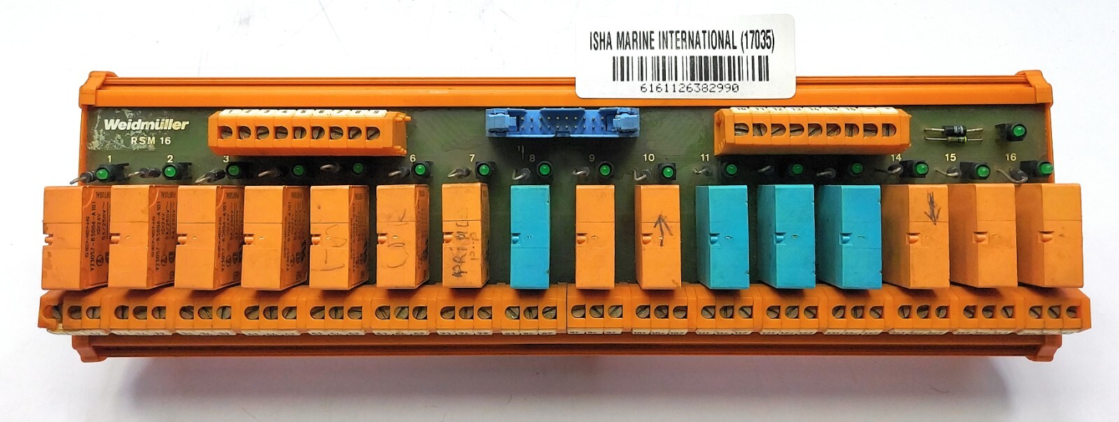 Weidmuller RSM 16R 24VDC FB20 GEM+ Terminal Block Board 805073