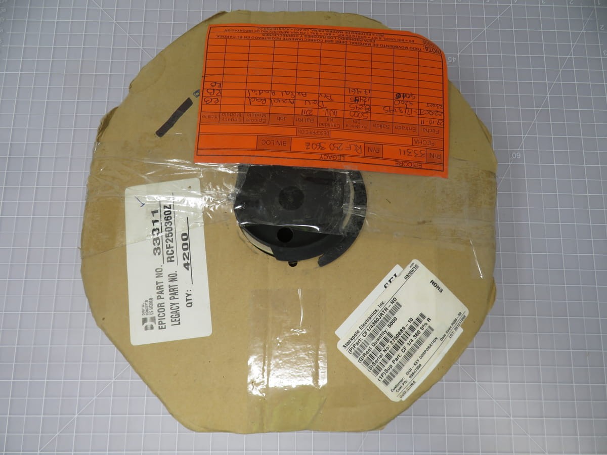 Lot of 2500 SEI CF 1/4 360 5% R CF14JT360R RES 360 OHM 5% 1/4W AXIAL X111241