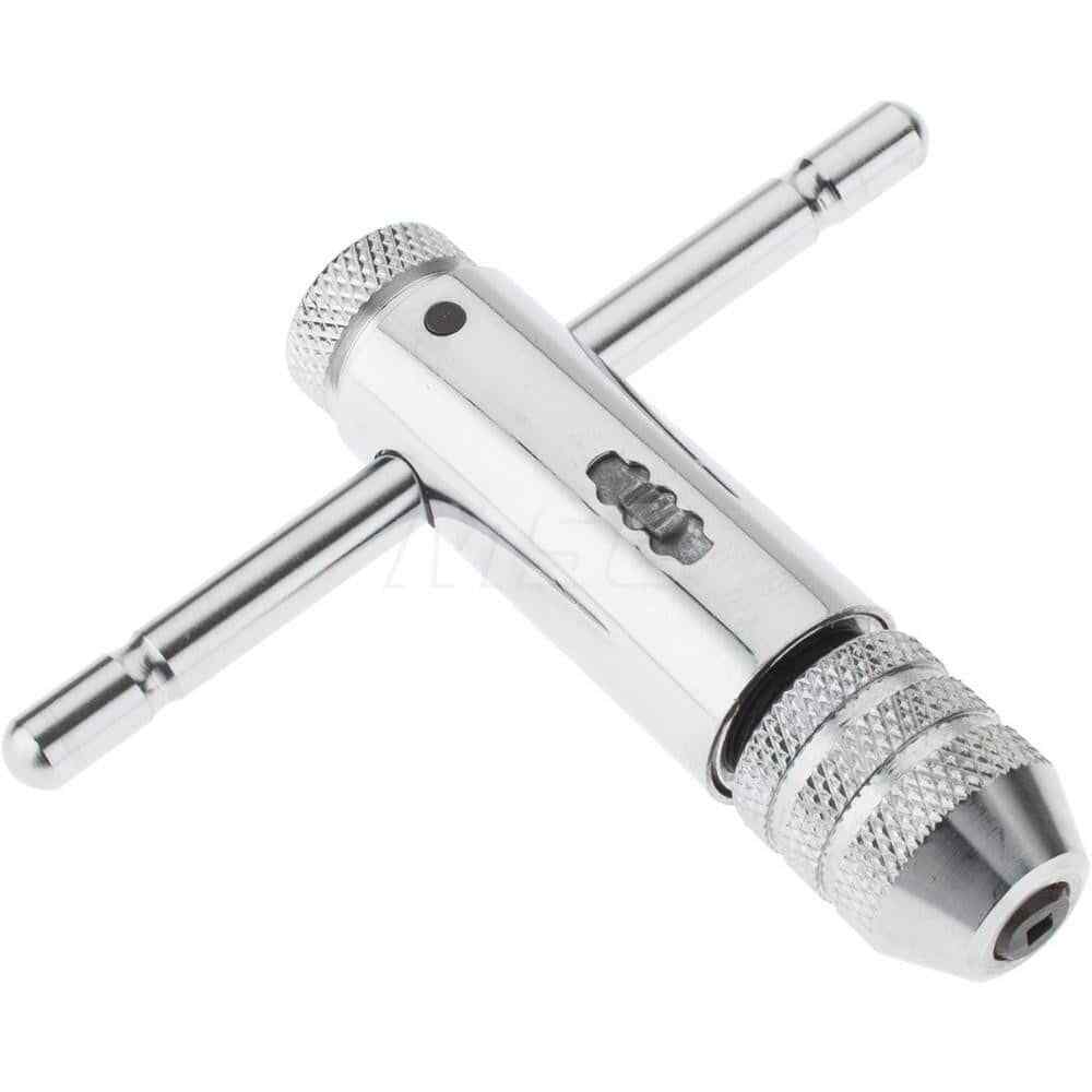 Irwin 21101 #0 to 1/4″ Tap Capacity, T Handle Tap Wrench 4″ OAL, Ratcheting