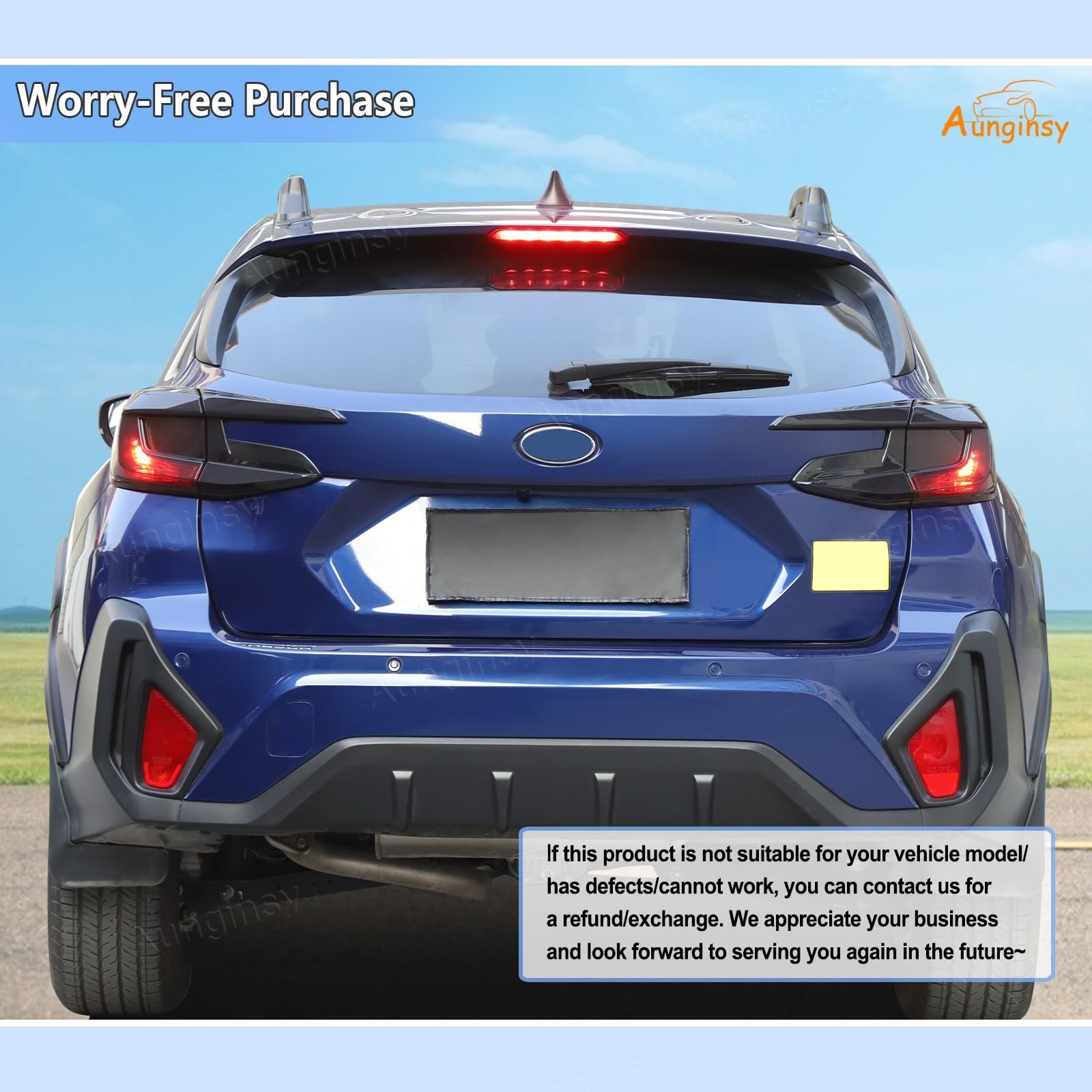 Car Rear Tail Light Lamp Cover Compatible with Subaru Crosstrek GU 2024 2025 …