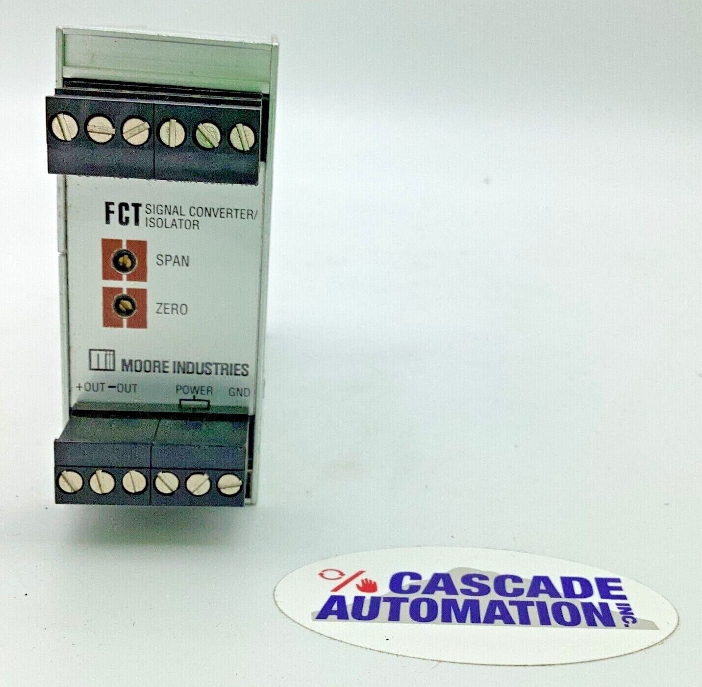 MOORE INDUSTRIES FCT/4-20MA/-10VTO+10V/U-MJ [DIN] SIGNAL CONVERTER ISOLATOR