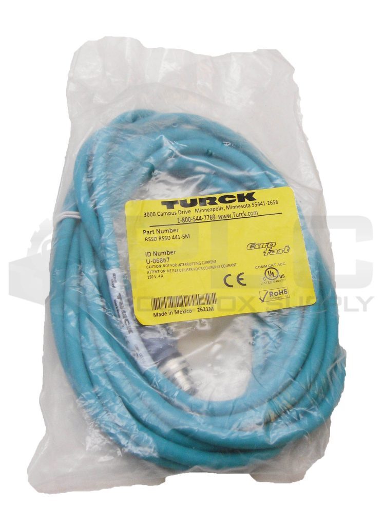 SEALED NEW TURCK RSSD RSSD 441-5M DOUBLE ENDED CORDSET 5M U-06867