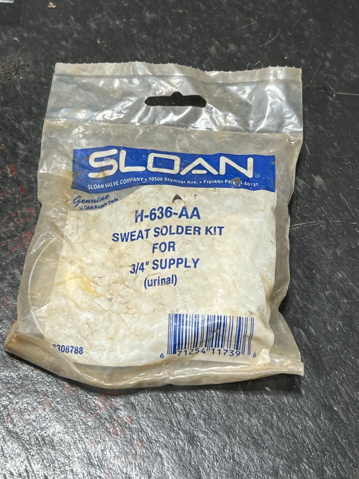 sloan h-636-aa nos poor packaging
