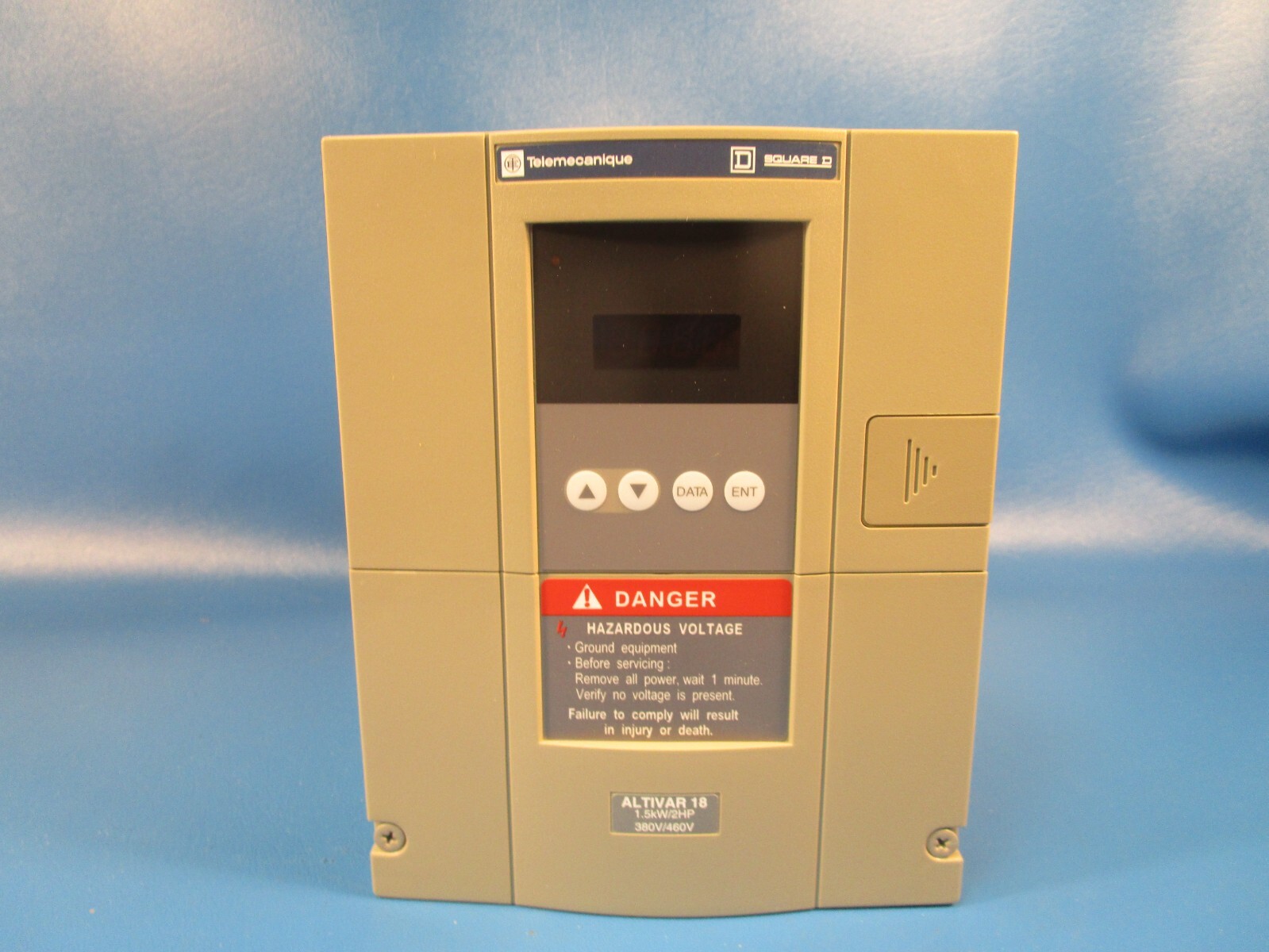 Telemecanique ATV18U29N4U, AC Drive, 2 HP/1.5 KW, 380-460VAC, 50/60HZ (SCHNEIDER