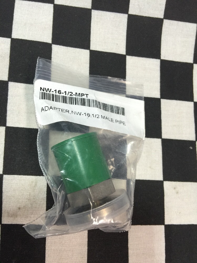 Lot Of 2, Nor-Cal Adapter NW-16 X 1/2″ NPT, NW-16-1/2-MPT, Shipsameday #1542P1