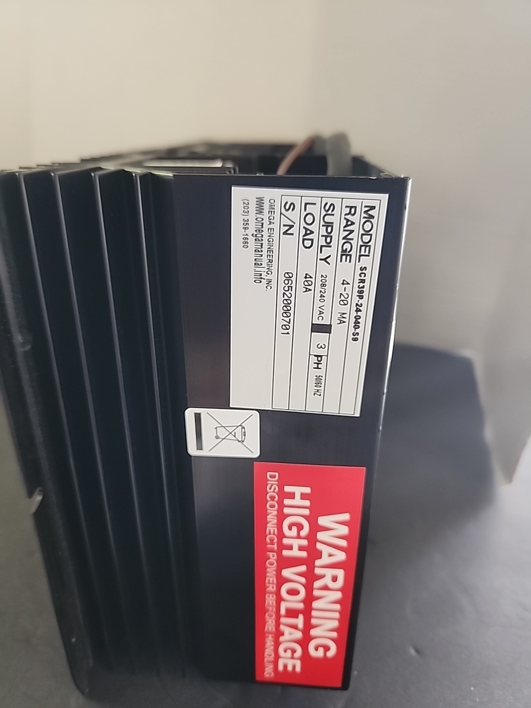 OMEGA SCR Controller Model SCR39P-24-040-S9
