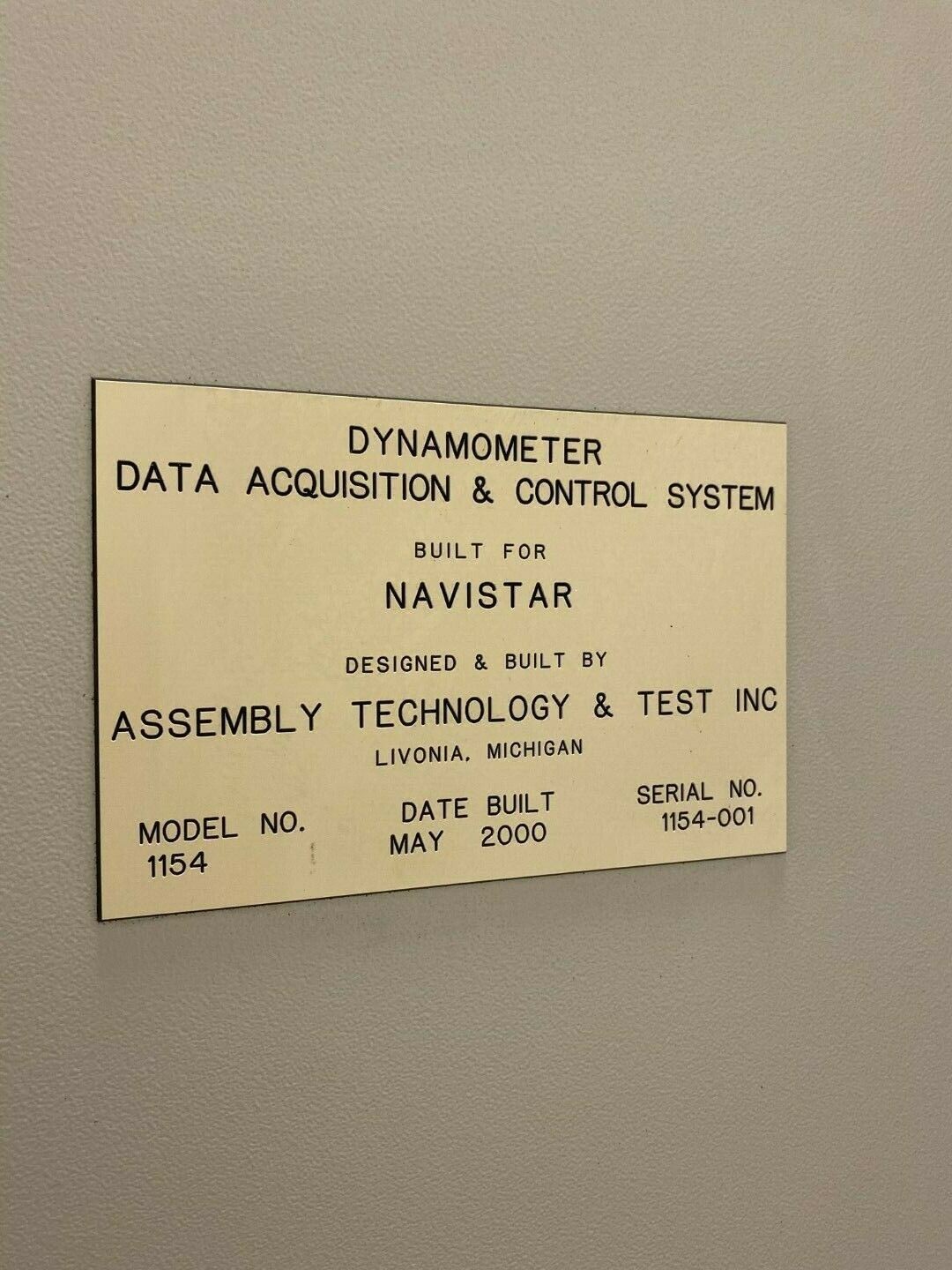 GE 1G749 500 HP DYNAMOMETER 2500 to 8000 RPM