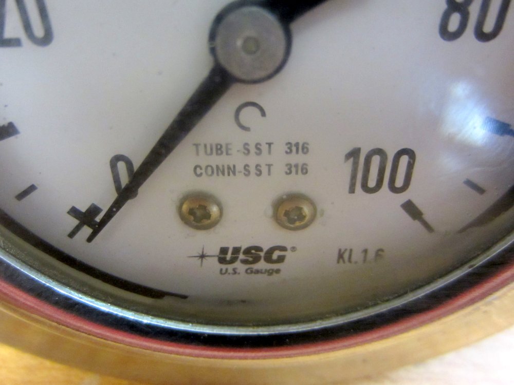 Ametek USG KI.1.6 2.5″ Flange Filled Pressure Gauge KI16