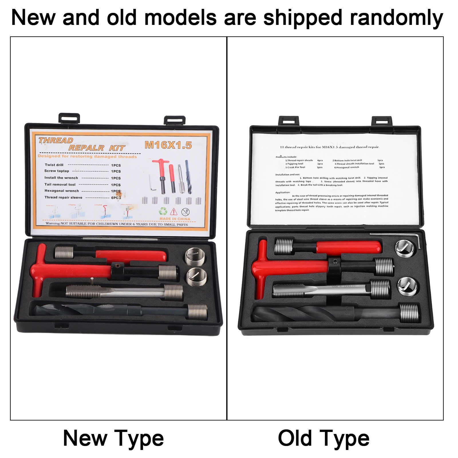 11Pcs Thread Repair Kit Durable Tap Insertion Tool For Auto Parts Stainless NEW