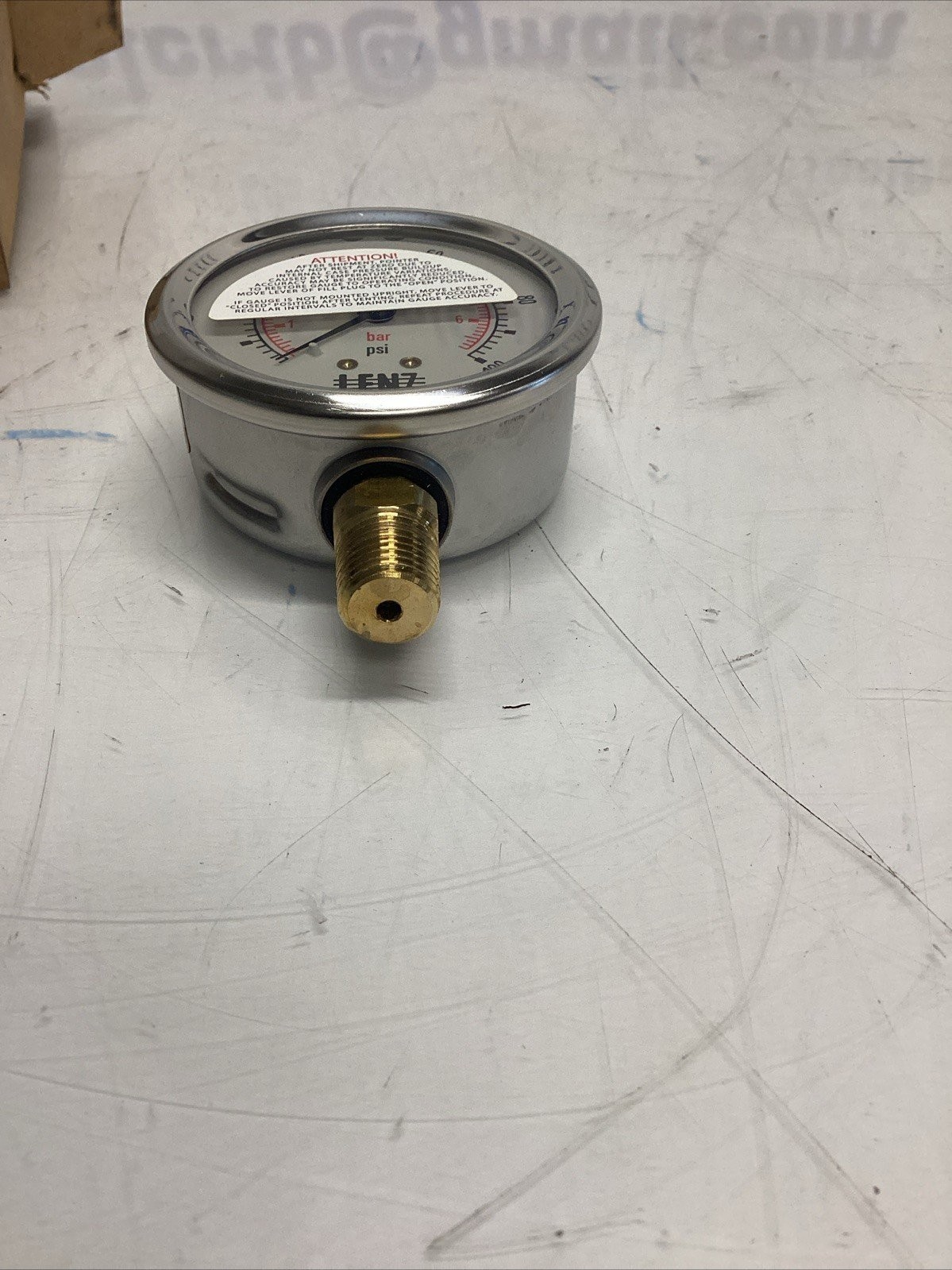 NIB LENZ AFC-100-25 PRESSURE GAUGE Q-001