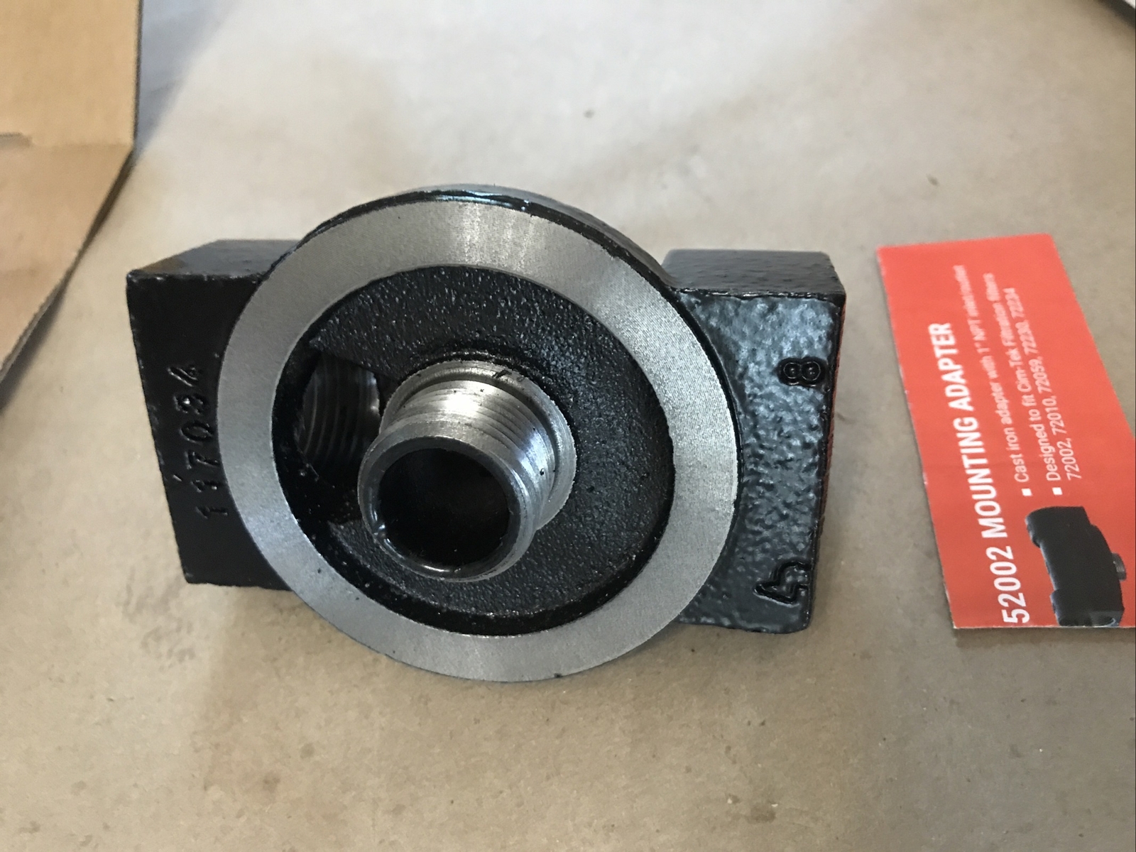 Cim-Tek 1″ NPT Cast Iron Mounting Adaptor | 52002