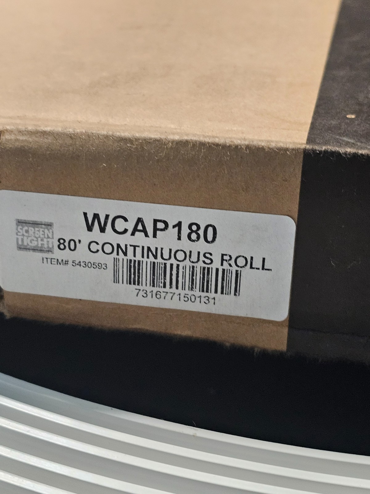 Screen Tight WCAP180 Porch Screening Cap, 80 ft L x 1-1/2 in W Dimensions