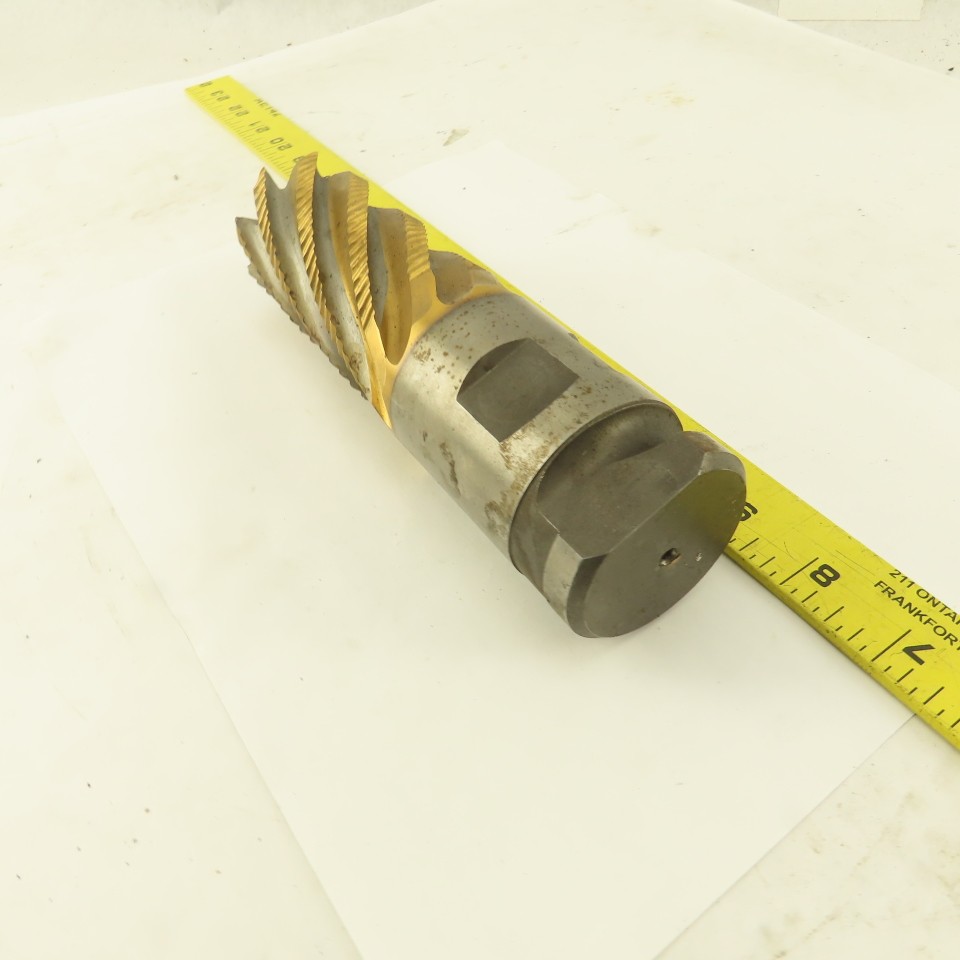 Niagara 2″ Dia. 8 Flute Twist TiN Coated Roughing End Mill Positiv-Lok Shank
