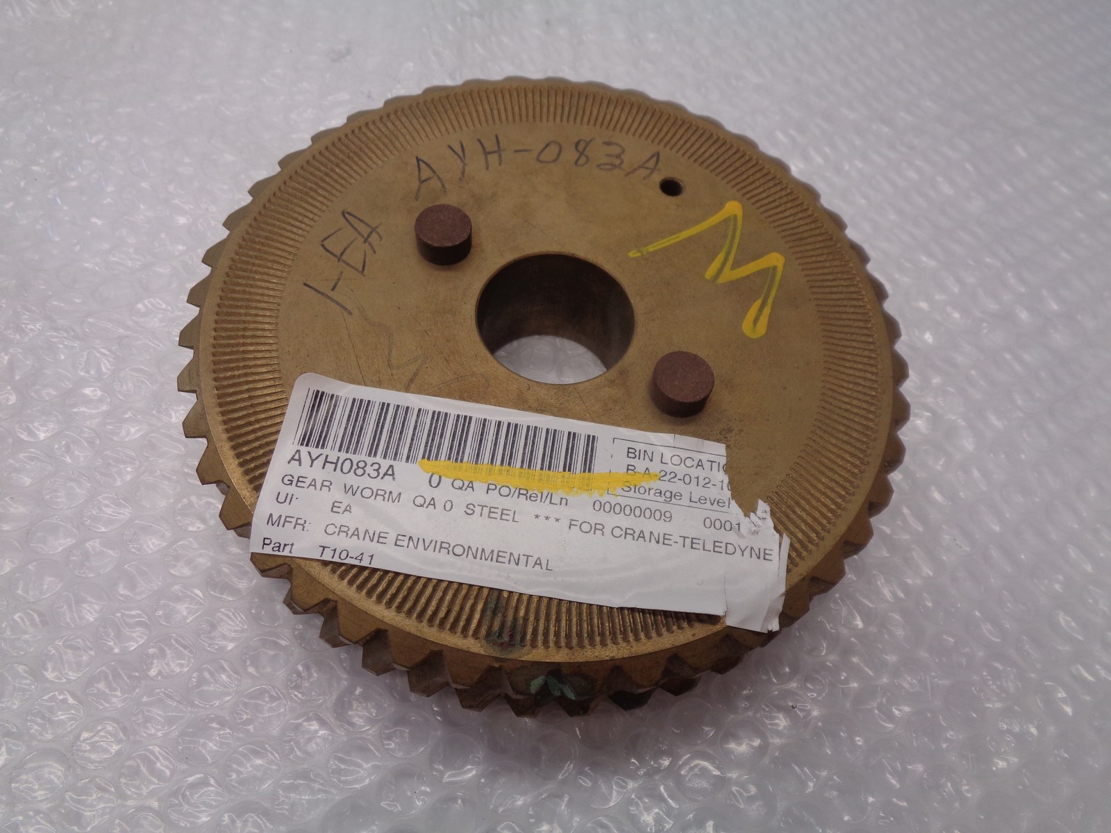 CRANE ENVIROMENTAL T10-41 WORM GEAR UNMP