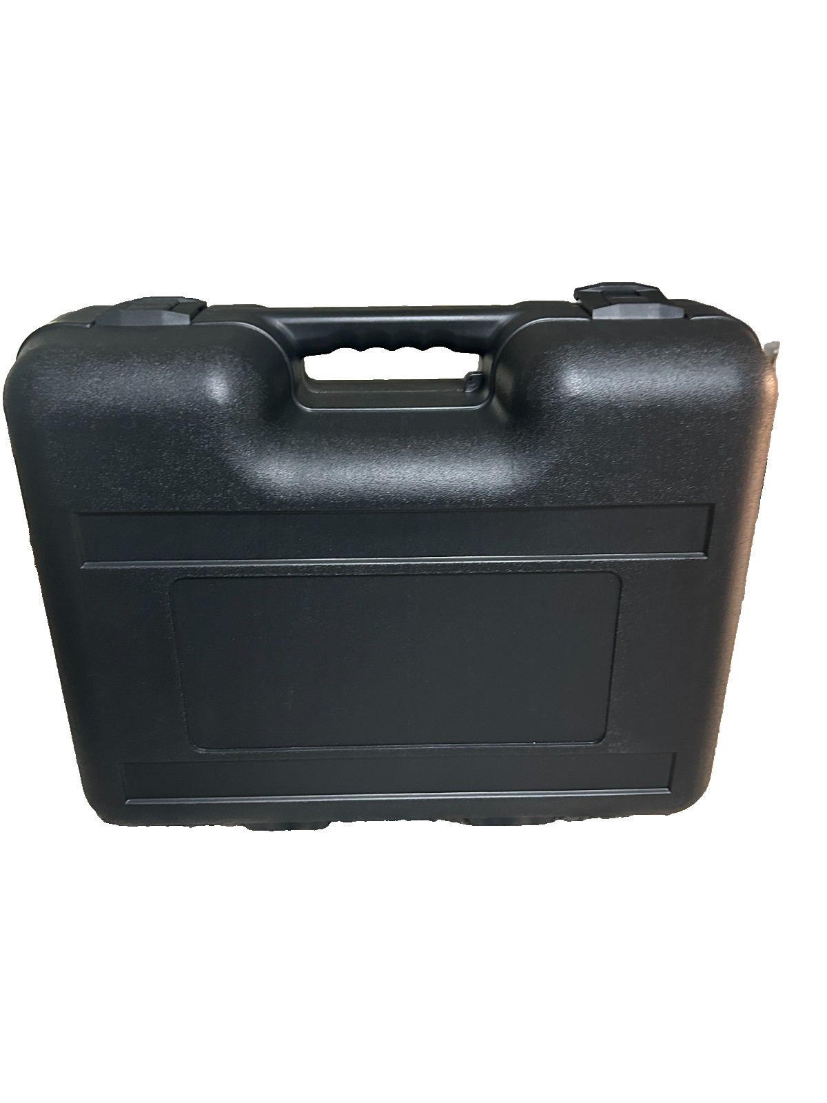 Padded Hard Side Plastic Black Carrying Case 19x15x8