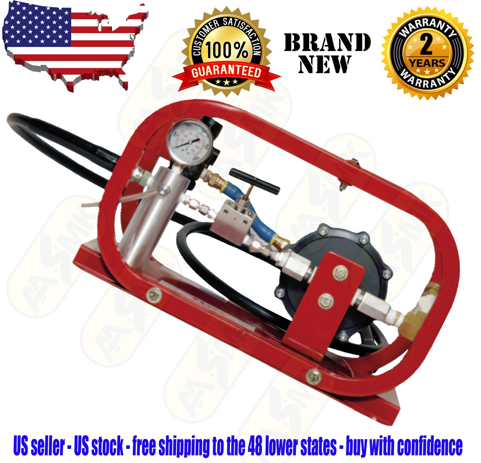 New Rice Hydro Hydrostatic Test Pump Model D5000B105-M130 Up To 10000PSI-USA
