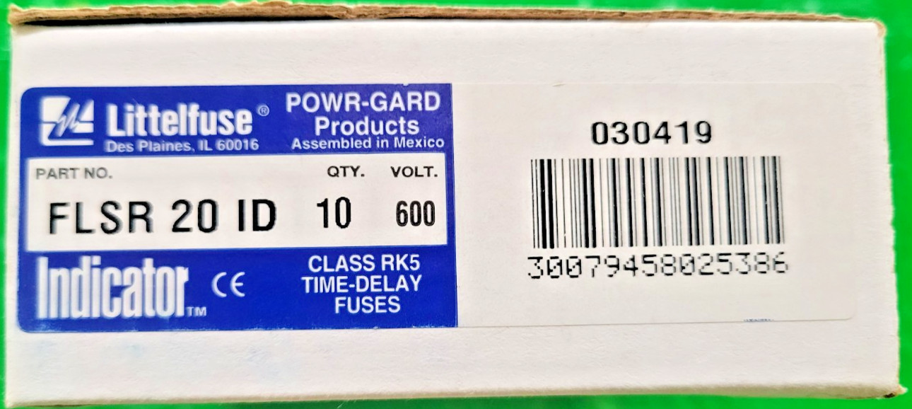 6️⃣ LITTELFUSE RK5 TIME DELAY FUSE 1 LOT OF 10 PESSCO OFFER 1 G021726-1-3 🗽