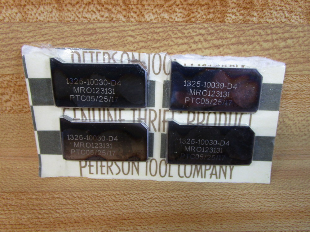 Peterson Tool 1325-10030-D4 Insert MRO123131 (Pack of 4)