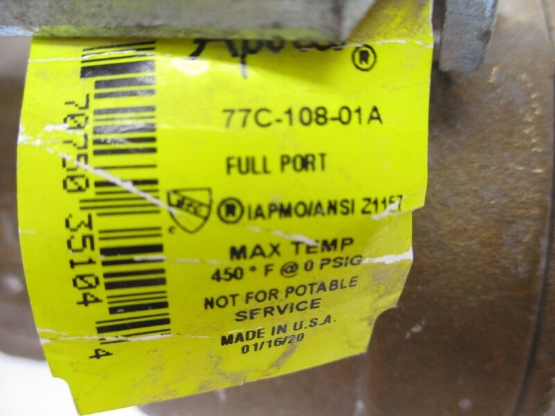 APOLLO 77C-108-01A 0PSI 450’F NSNP