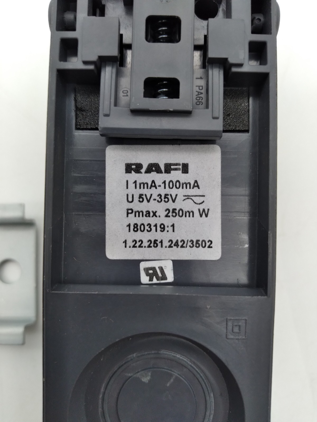 RAFI E-BOX M12, Push Button Switch, M12 8-pin A-coded, 1.22.251.242/3502