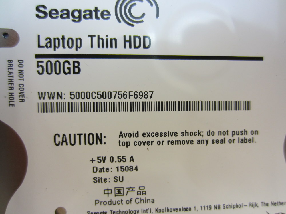 Seagate 1DG142-500 Laptop Thin HDD 500GB 1DG142500