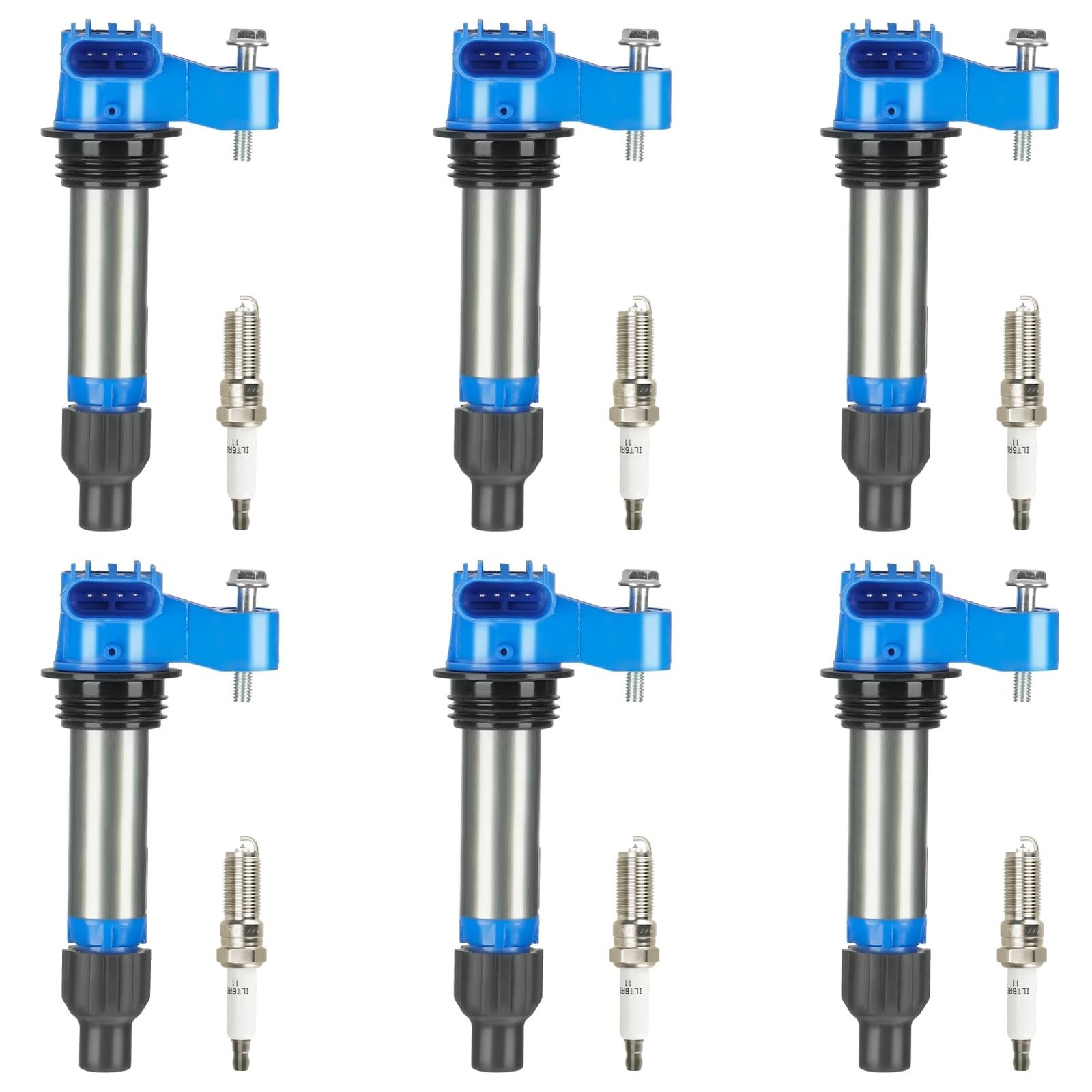 Ignition Coil Pack 4 PIN + Iridium Spark Plugs for Chevy Traverse 3.6L 2010-2…