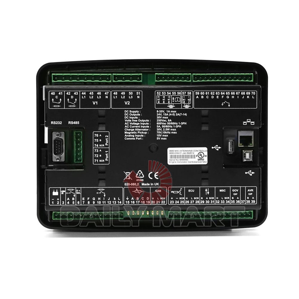New In Box DSE8660MKII Diesel Generator Controller