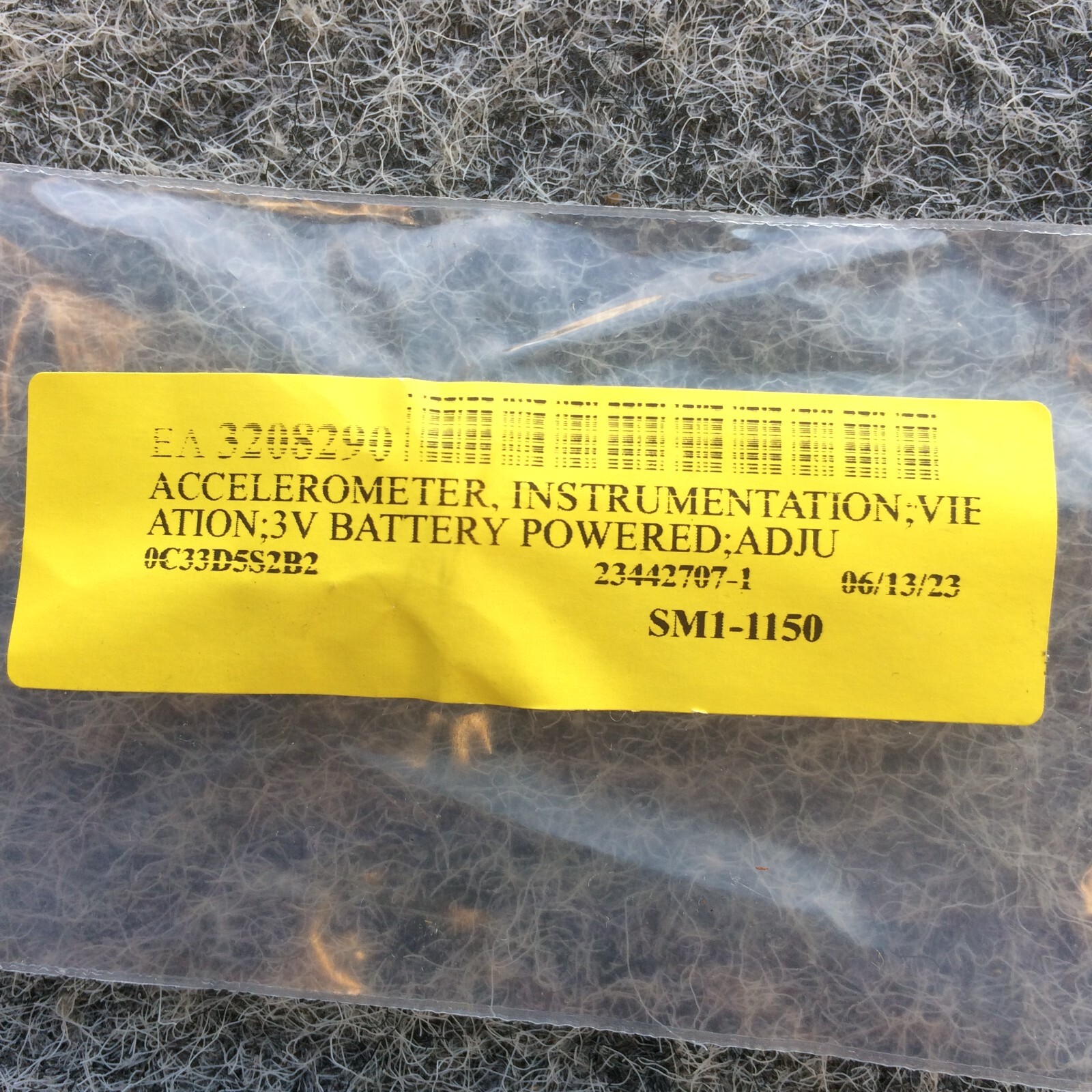 WAITES ACCELEROMETER INSTRUMENTATION 2AUGB-M001 25402-M001 SM1-1150 AB C8 88
