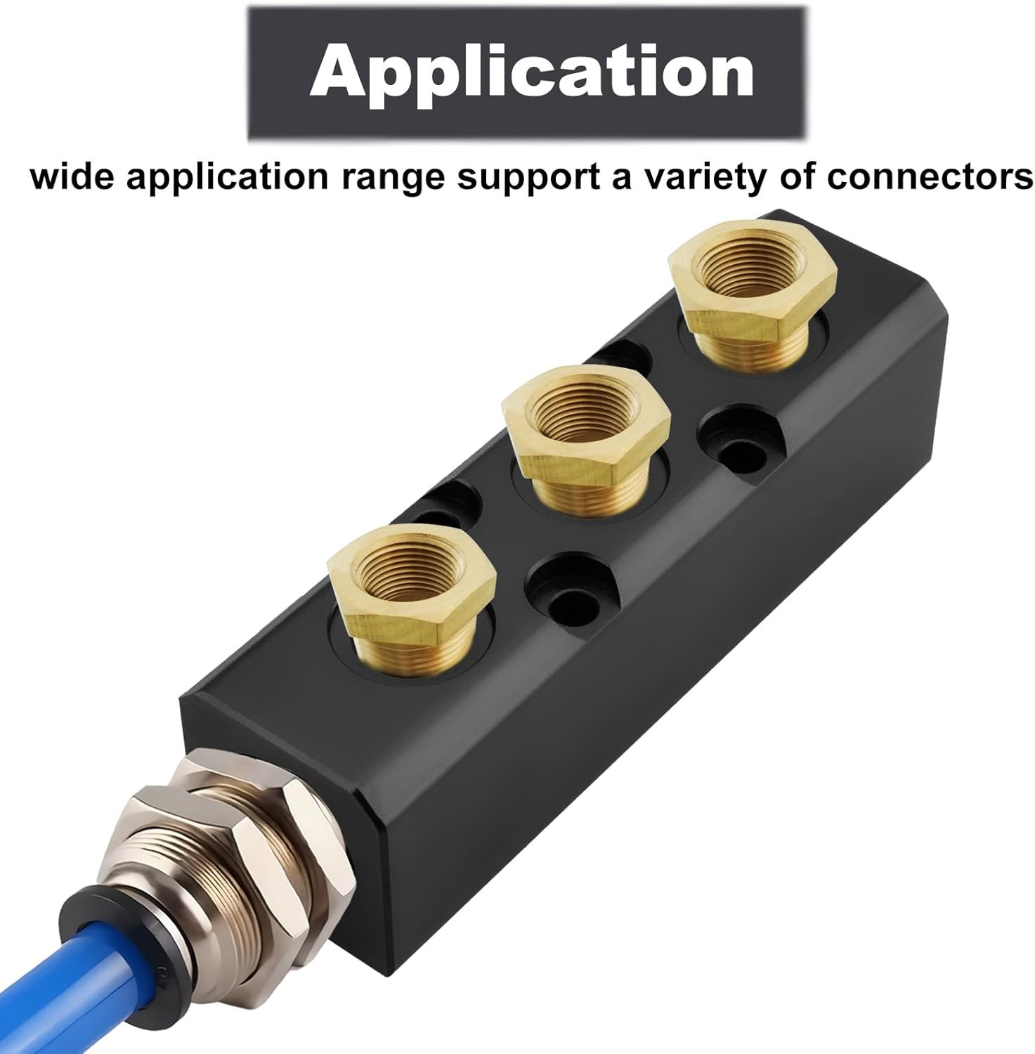 Air Manifold, 3 Way 5 Port Air Compressor Manifold, Air Hose Inline Manifold Blo