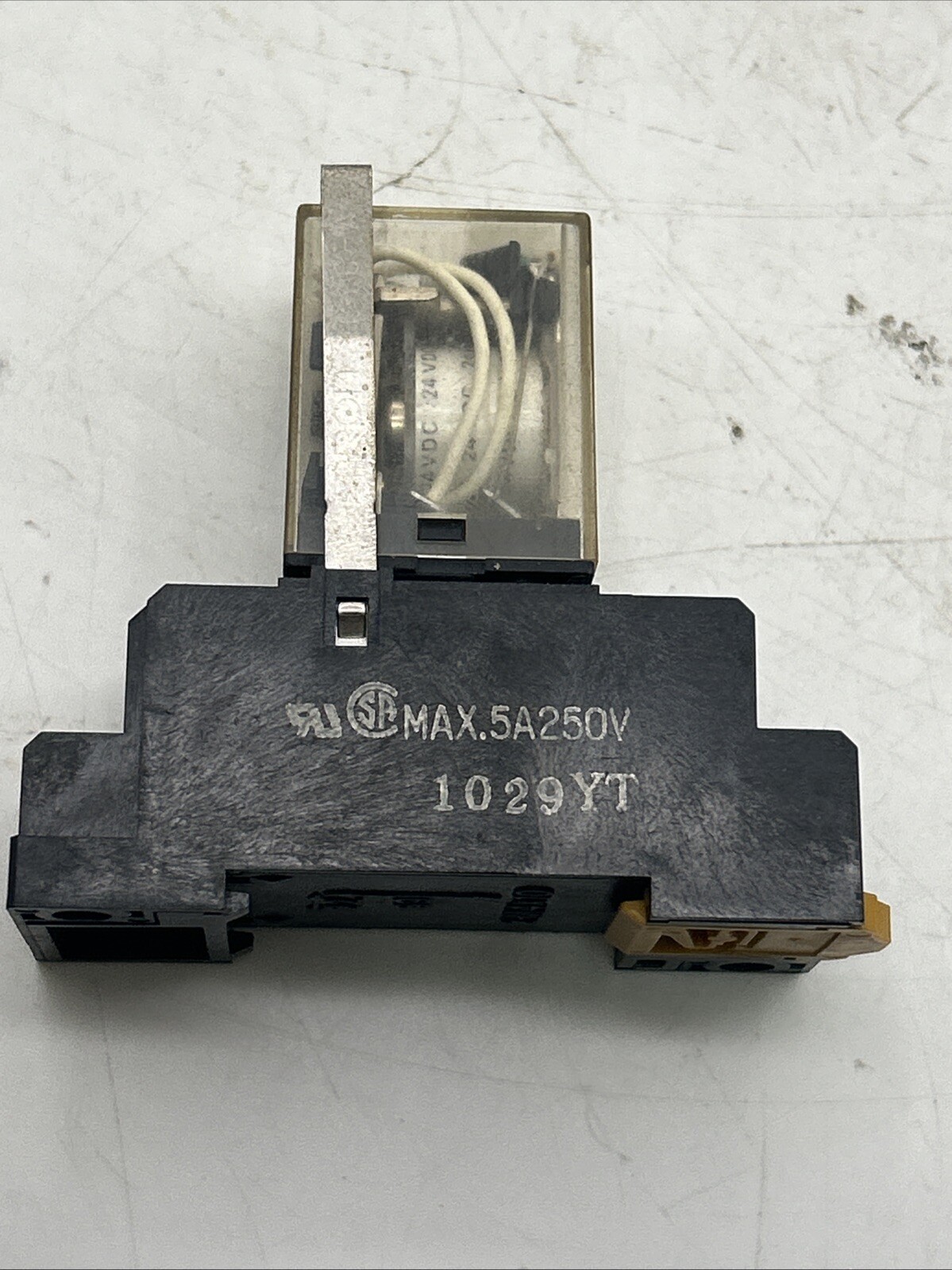 Lot Of 7 Omron MY4N-D2 24VDC Relay w/ Base Socket Max 5A 250V 1029YT See Pics
