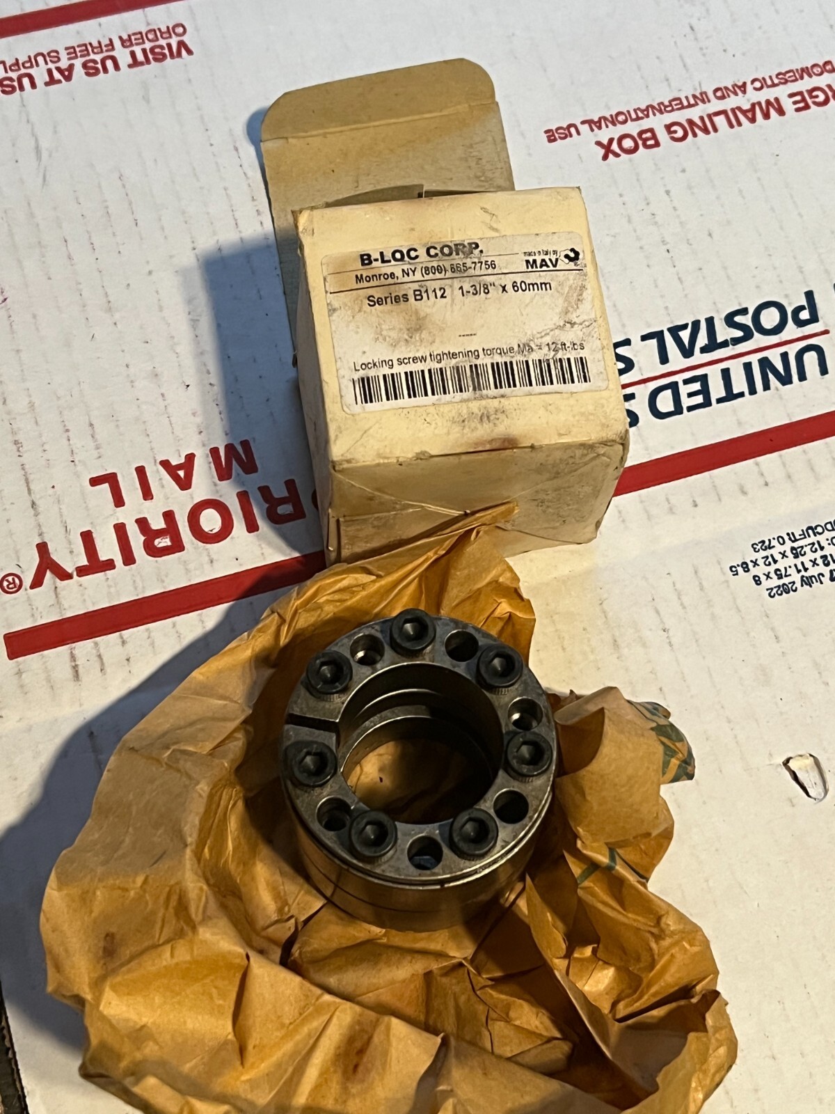 b-loc b112 nos surplus poor packaging some rust 1-3/8″x60mm
