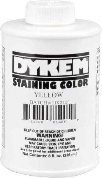 Dykem 81405 8 Ounce Yellow Staining Color Brush in Cap Container